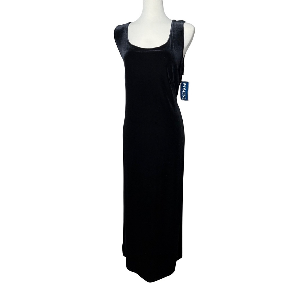 Vintage 90s Whimsigoth Fairy Grunge Danielle Casey 2X Black Velvet Dress New